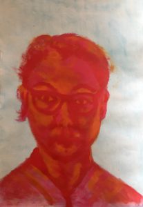 Ana Richardovna; selfportrait Ana R. Wiederhold, Selbstportrait